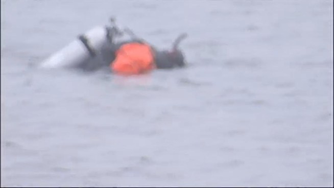 See raw video of police divers searching the water near Hemlock Cove for more victims of a possible serial killer. Ten sets of human remains have been found nearby in the last few months.