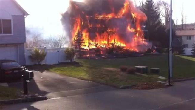 This fire at a West Nyack home on Alex Court Thursday afternoon is under investigation.