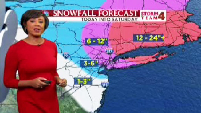 Janice Huff with your overnight forecast into Saturday morning, with snow totals so far and the weather ahead.