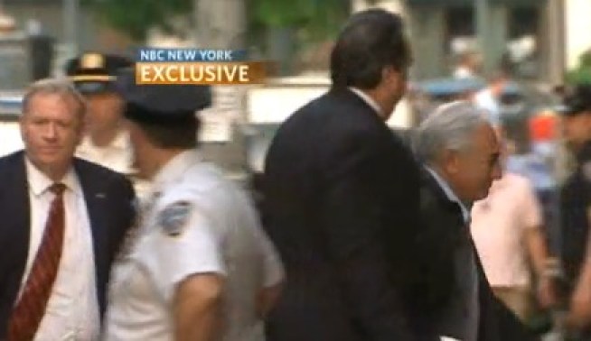 New York Live got a peek at the luxury home where Dominique Strauss-Kahn is now spending his home confinement. And NBC New York was there when he arrived Wednesday night. 