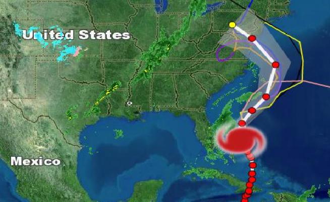 Meteorologist Chris Cimino and senior weather producer Steve Sosna discuss path of Hurricane Sandy, which is expected to arrive in our area late Sunday night.