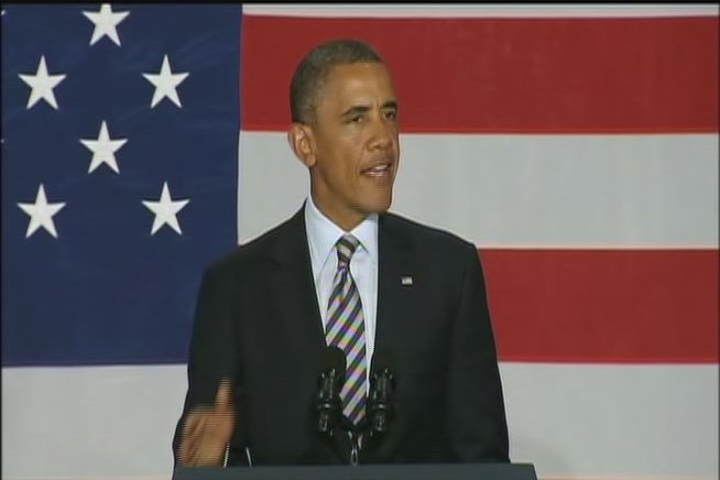 President Obama's re-election campaign hoped to raise more than $2 million at two fundraisers Monday night. He made stops in Stamford and Westport.  And before he even left, jets were forced to scramble when two planes flew into restricted space.