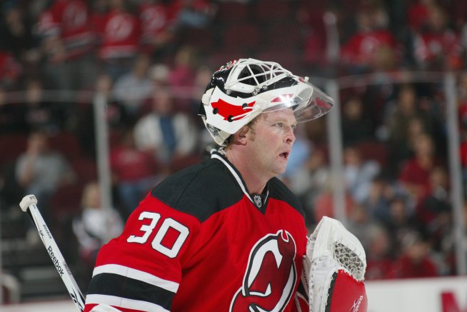 Brodeur Injures Elbow in Devils Rout
