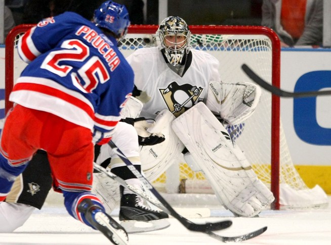 Prucha's Late Goal Propels Rangers Over Pens 