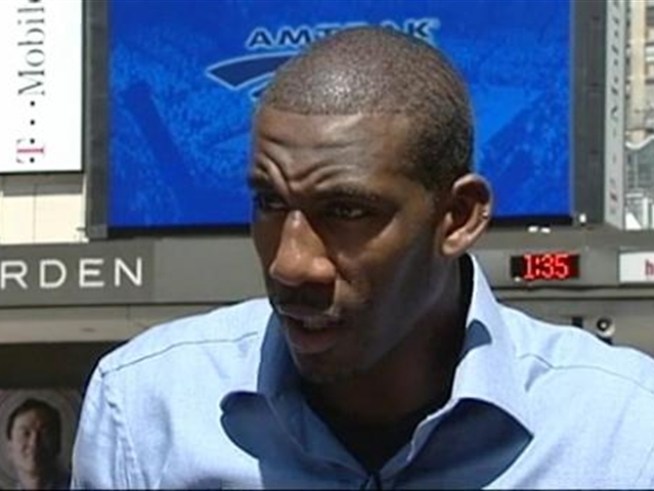 NBCNewYork talks to the Knicks newest superstar as his billboard is unveiled in Times Square.