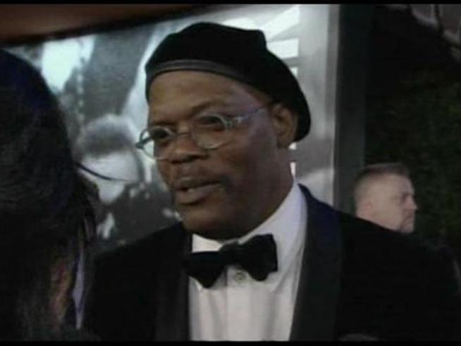The actor can't wait to get inside at the Vanity Fair party.