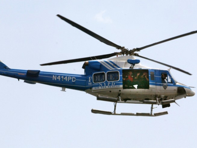 Cop-ter Chases Pilot Wandering Over City