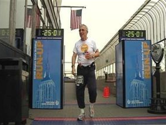 New York Road Runners take to the stairs of the Empire State Building