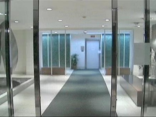Residents of a seven floor apartment building in <a title=