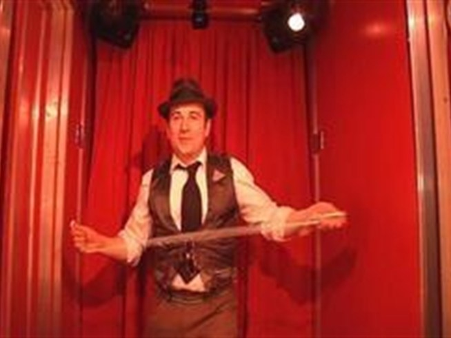 One performer, one audience member, now in <a title=