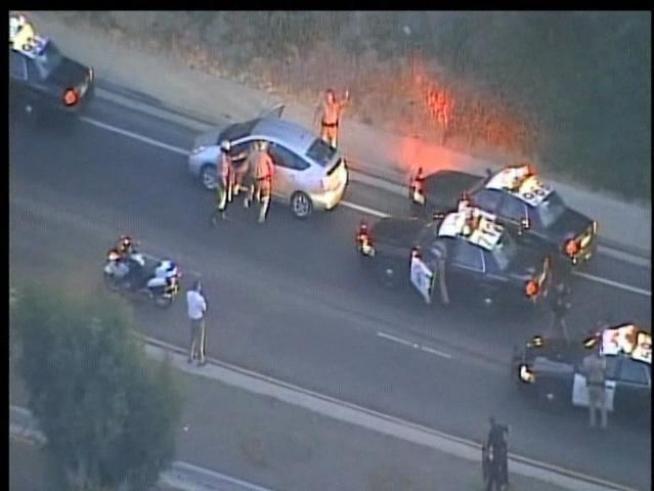 An 87-year-old driver was unaware of everything going on around him, according to the CHP officers who stopped him.