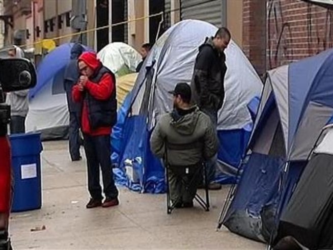 Hundreds wait in line for up to three days just to apply for a union job as an elevator mechanic's apprentice.