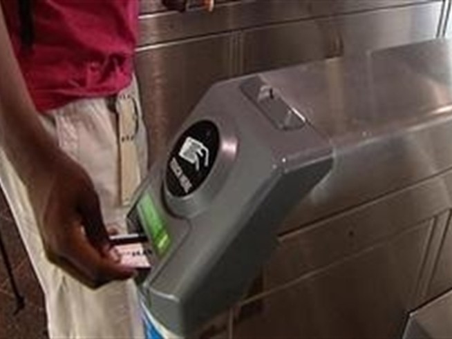 One tap and you're through the turnstile!
