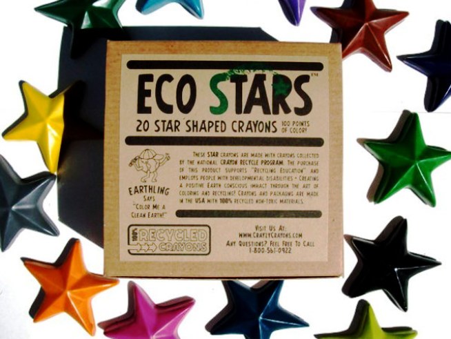 Eco Stars Recycled Crayons