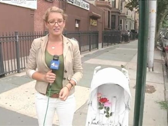 Residents want to know who's trying to get their message across with this creepy 