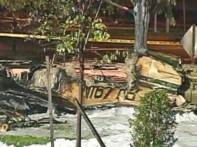 A small plane crashed at <a title=
