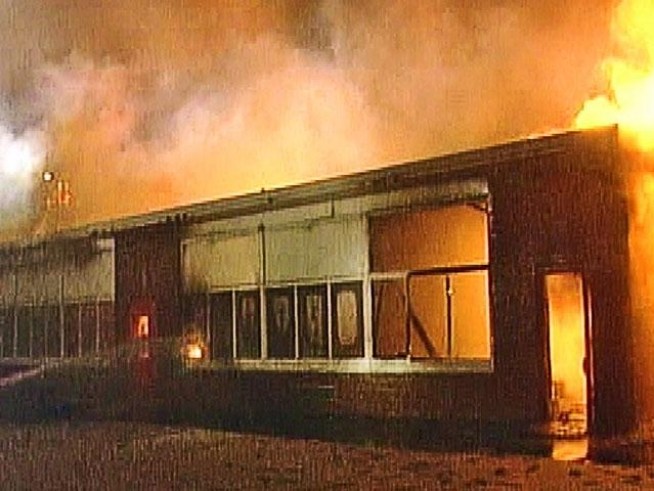 A massive fire decimated an elementary school in Long Island.