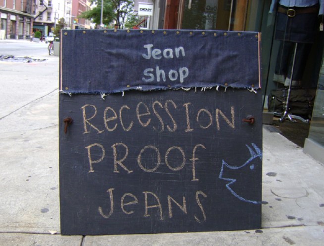 Recession Special: Jean Shop's Encouraging Sign