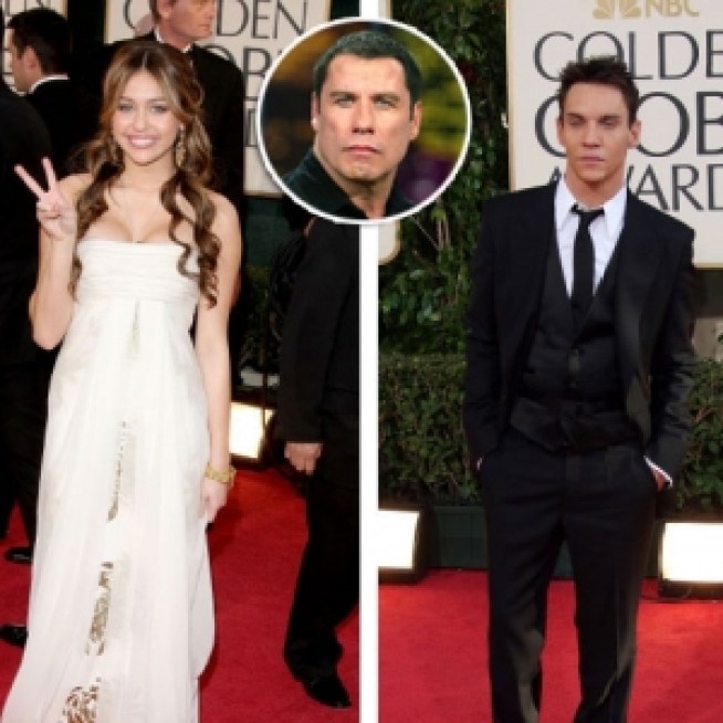 Miley Cyrus & Jonathan Rhys Meyers Offer Condolences To Travoltas