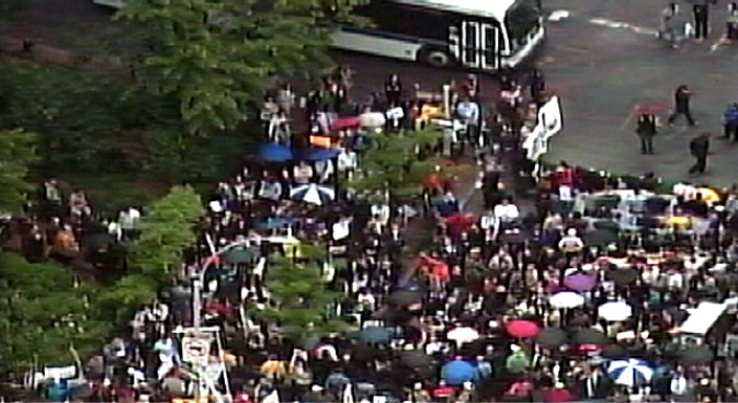 D-Day Rally Becomes Protest for Gay-Marriage Supporters