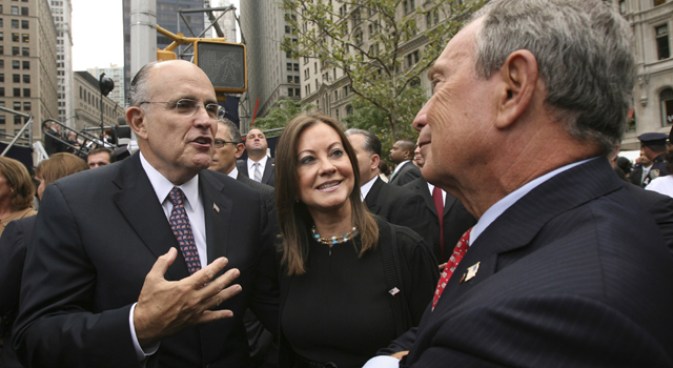 Stumping for Bloomberg, Rudy Accused of Stoking Old Tensions