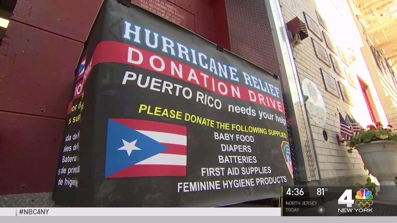 FDNY Collects Donations for Maria Victims