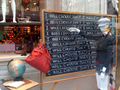 Window Dressing: Juicy Couture on 5th Ave.