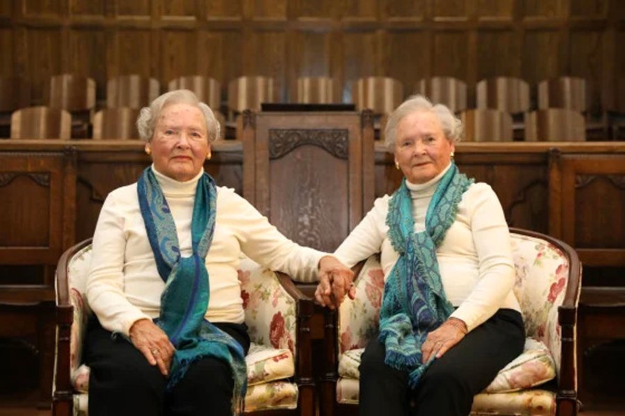 100-year-old twins