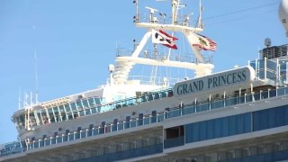 Grand Princess cruise ship in San Francisco