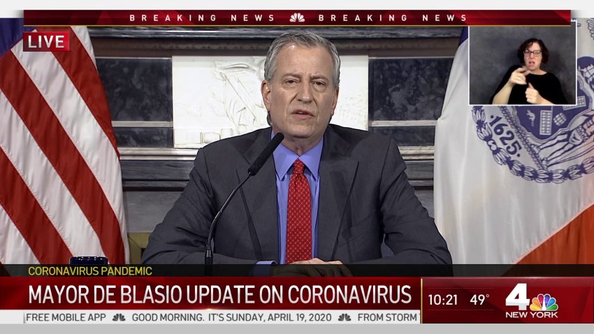‘Think About The Parents': De Blasio Calls on New Yorkers to Follow Social Distancing Orders