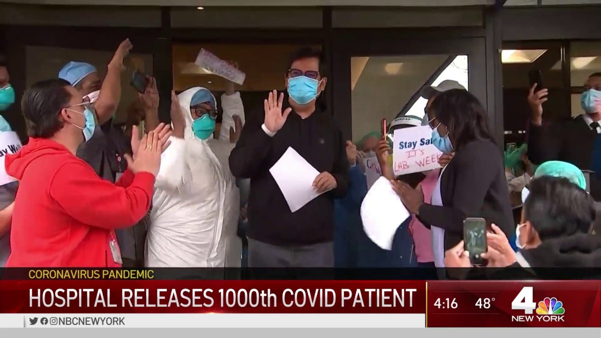 Flushing Hospitals Chief Nursing Officer Discharged As 1000th COVID Survivor NBC New York