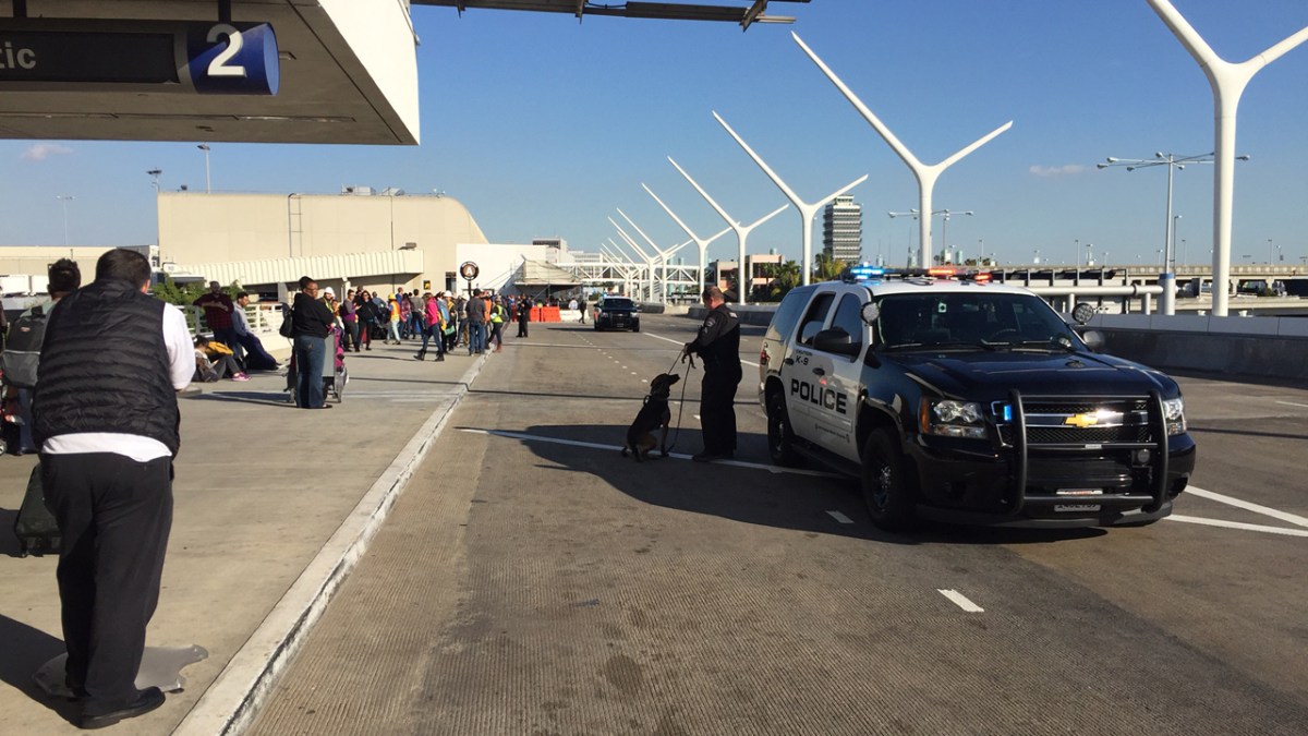 Bomb Threat Forces Evacuation of LAX Terminal 1 NBC New York