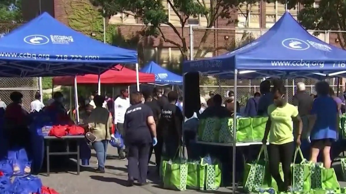 PopUp Food Pantry in Queens NBC New York