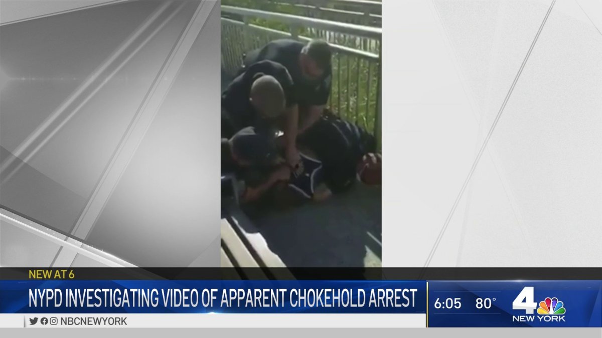 NYPD Investigating Video of Apparent Chokehold Arrest NBC New York