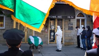 NYPD funeral during COVID-19