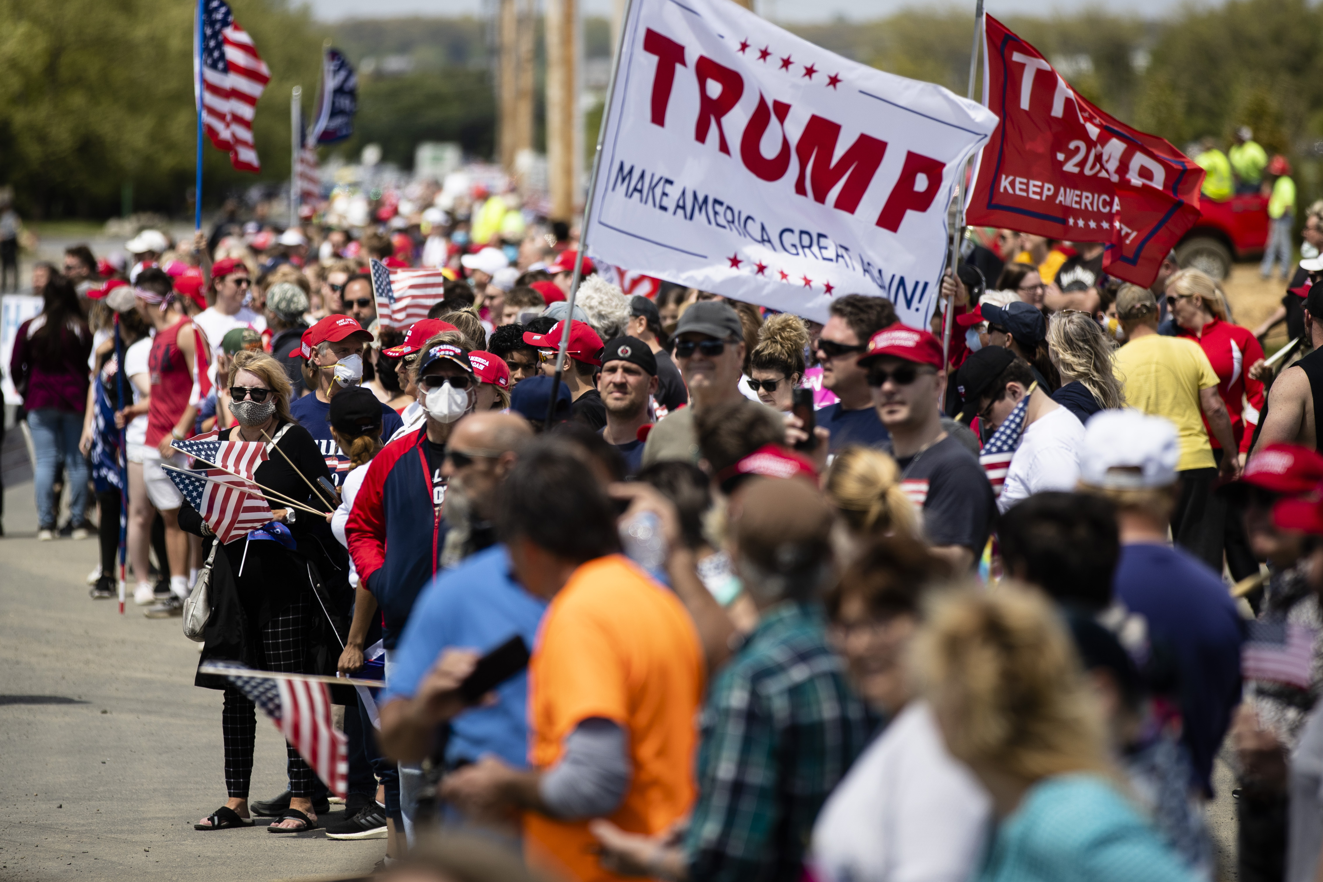 Trump Supporters Rally In Allentown Pennsylvania Nbc New York