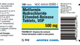 a label for the drug metformin