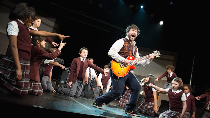 Alex Brightman and the cast of School of Rock by Timmy Blupe