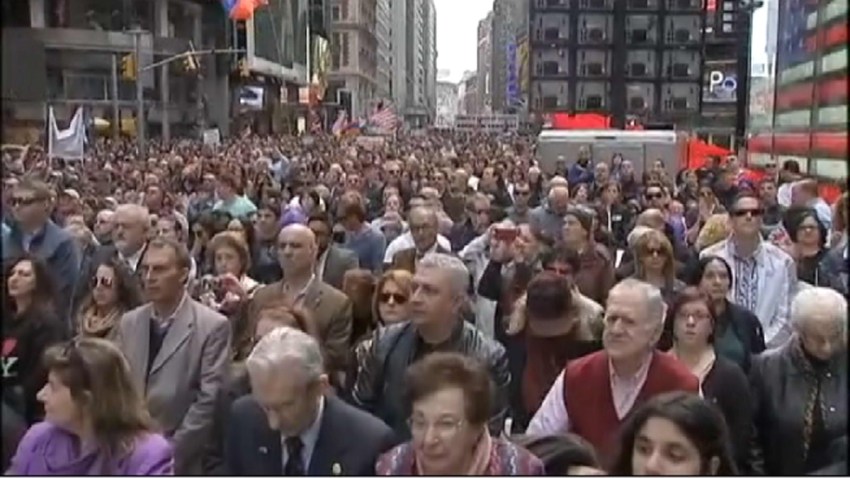Armenia protests times square