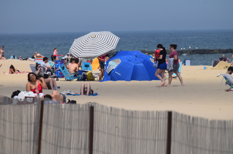 Belmar crowded beach