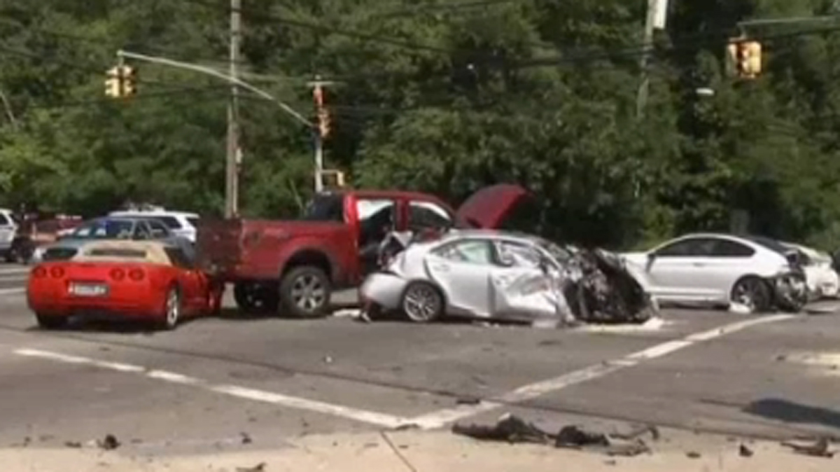 1 Killed, 10 Hurt in MultipleCar Crash on Staten Island Cops NBC New York