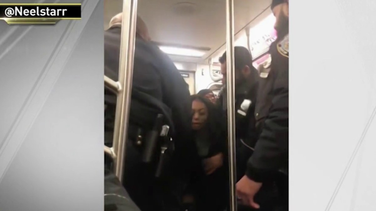 Video Shows Couple Dragged Off Subway By Police Looking For Gun — Which Wasn’t Found - NBC New York
