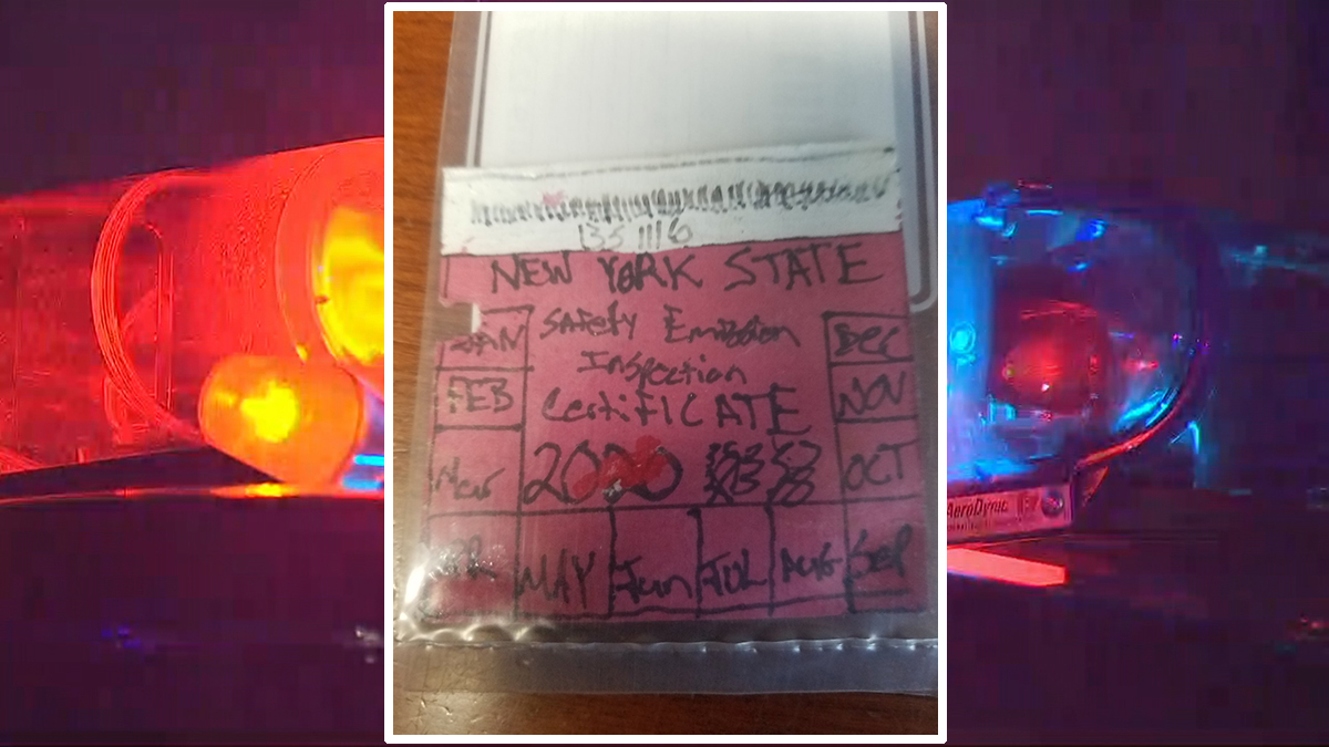 ‘Nice Try!’ Ridiculous, HandDrawn Fake Car Inspection Sticker Catches