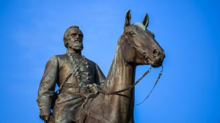 File photo of a statue of Confederate General Stonewall Jackson along Monument Avenue in Richmond, Virginia.