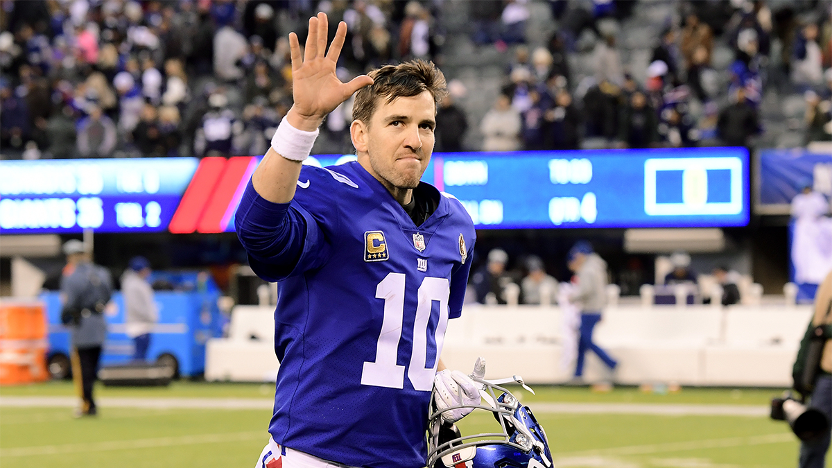 Eli Manning looked miserable when his brother locked up a second Super Bowl