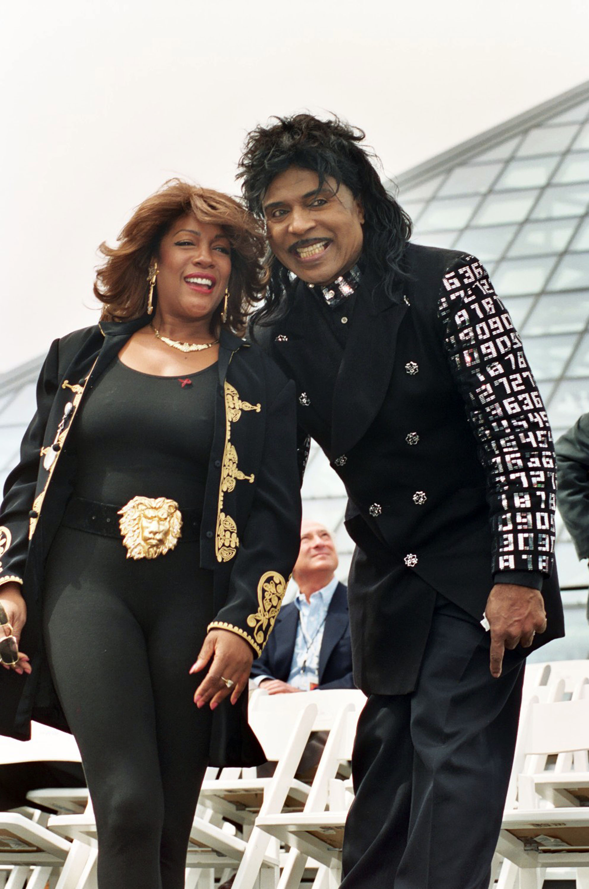 Martha and The Vandellas and Little Richard during Grand Opening of Rock and Roll Hall of Fame Museum in Cleveland, 1995 at Rock and Roll Hall of Fame Museum in Cleveland, OH, United States.