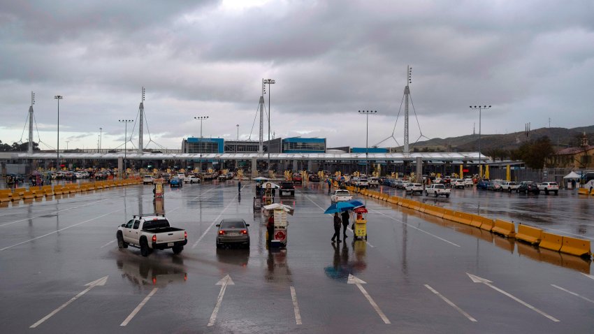 U.S.-Mexico border empty