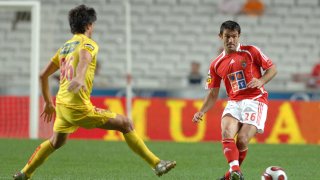 Karagounis (Benfica) at a Portugese Premiere League match between Benfica and Desportivo das Aves in Lisbon, Portugal on October 2, 2006. (Photo by CityFiles/Getty Images)