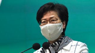 Hong Kong Chief Executive Carrie Lam Holds Press Conference