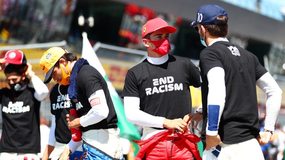 Formula One Drivers Wear 'End Racism' Shirts and Take a ...